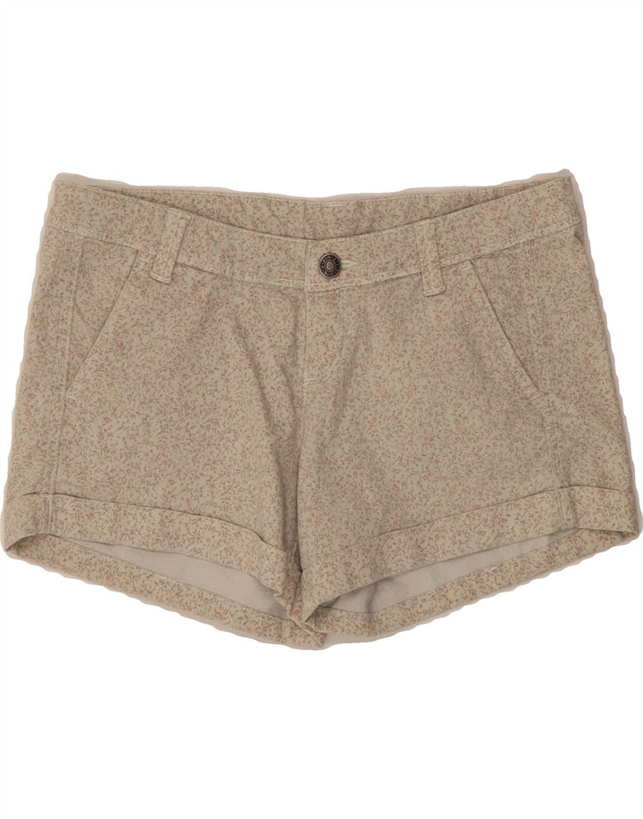BENETTON Womens Chino Shorts W27 Small Grey Floral Cotton Vintage Benetton and Second-Hand Benetton from Messina Hembry 
