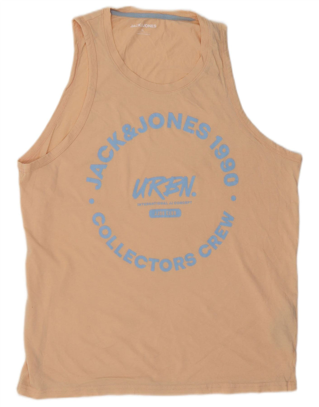 Jack & Jones Herre Grafisk Vest Top XL Beige Bomuld