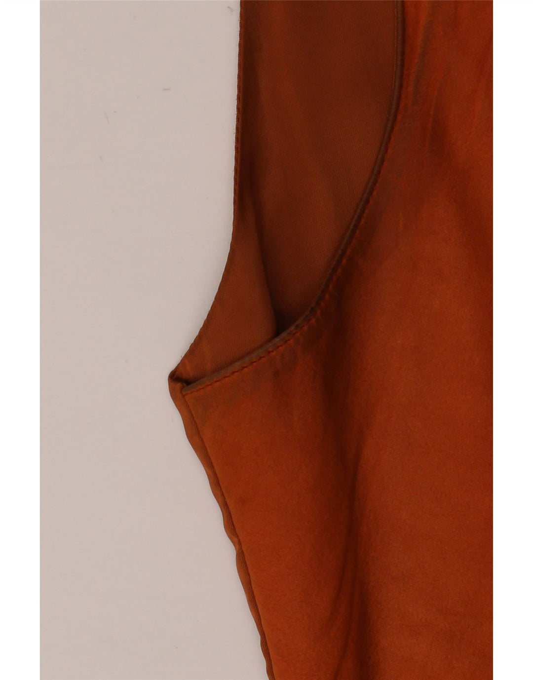 Vintage herre læder vest XL brunt læder