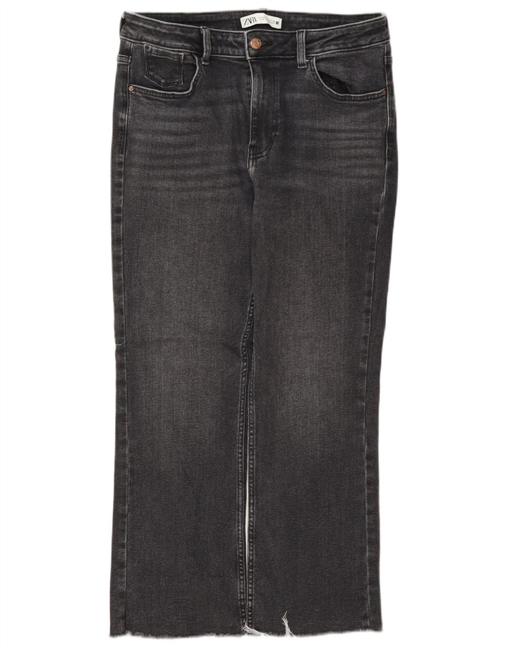 Zara Womens Cropped Jeans EU 40 Medium W30 L26 Grå