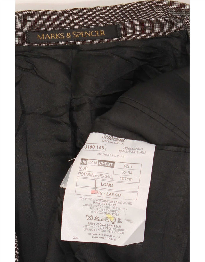 Marks & Spencer Herre St. Michael Blazerjakke med 2 knapper UK 42 Stor Grå