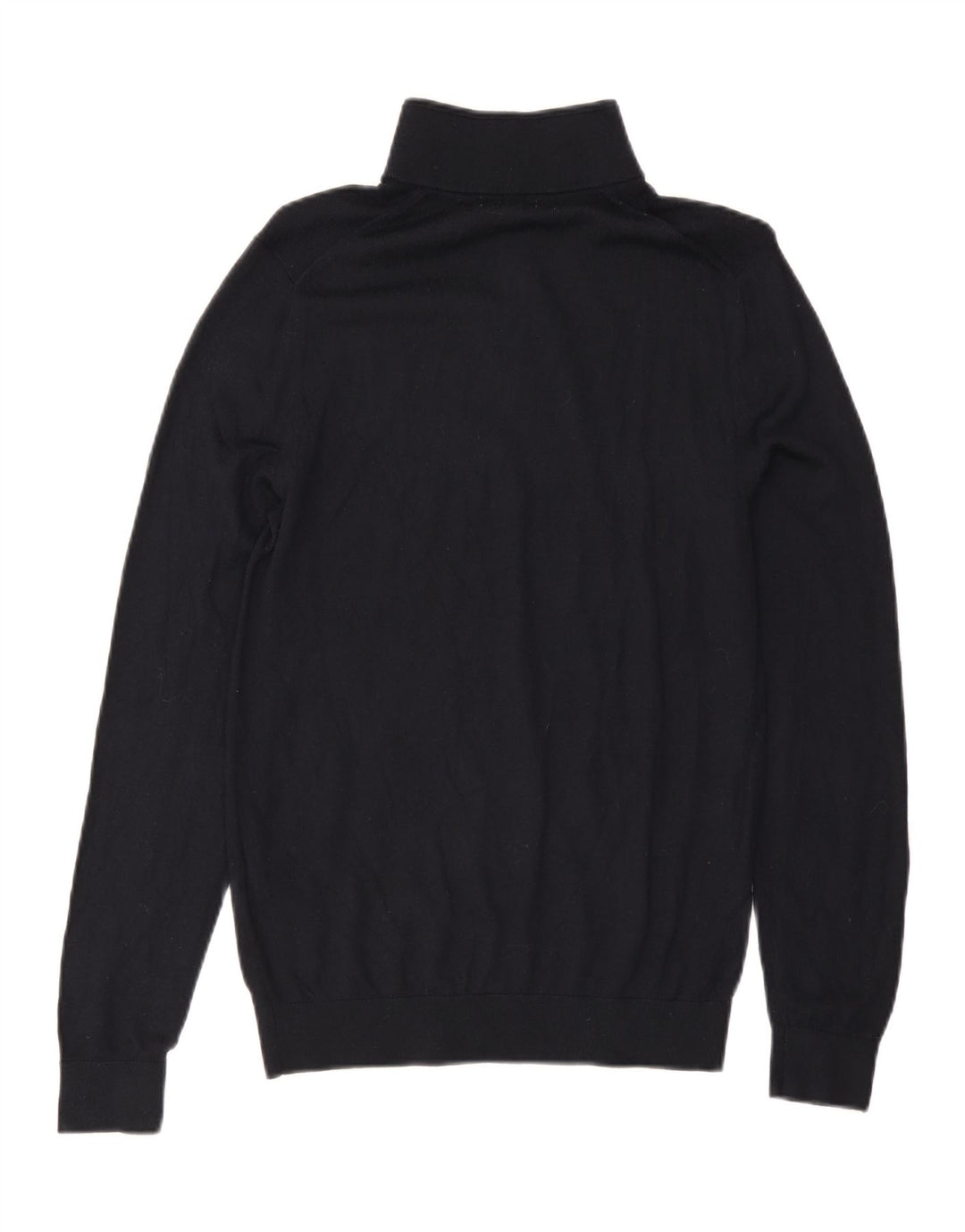 Reiss Herre Zip Neck Jumper Sweater Medium Sort Uld