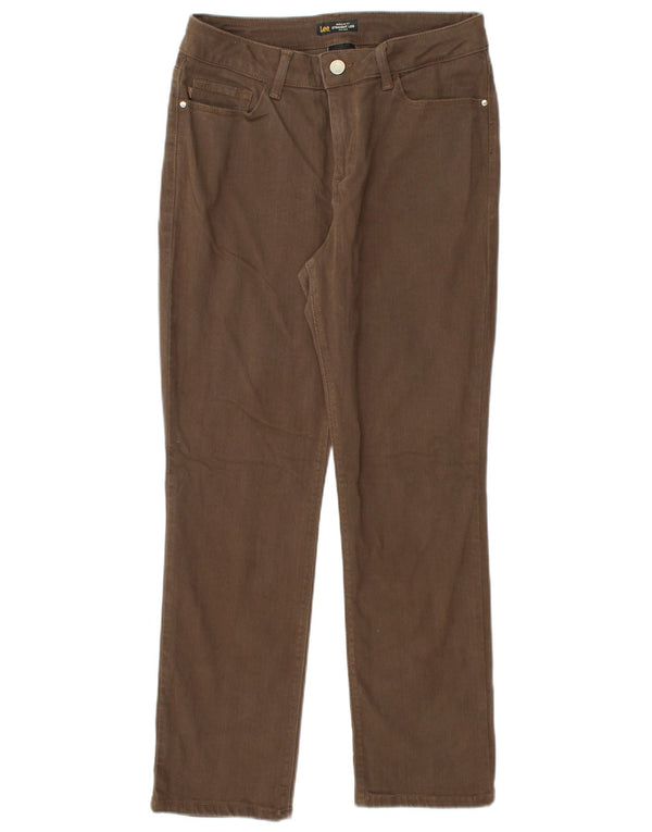 Lee Dame Lige Casual Bukser US 12 Large W30 L28 Brun Bomuld