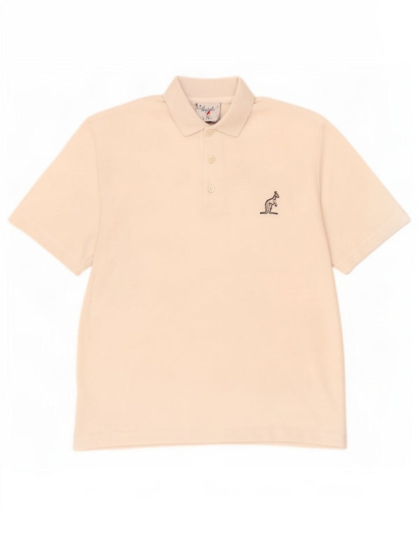 AUSTRALIAN L'ALPINA Mens Polo Shirt Small White Polyester