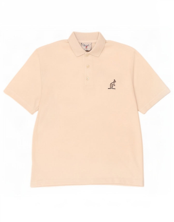 AUSTRALIAN L'ALPINA Poloskjorte til mænd Lille hvid polyester