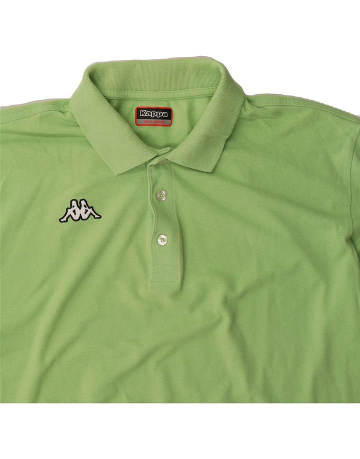 KAPPA Mens Polo Shirt 3XL Green Vintage Kappa and Second-Hand Kappa from Messina Hembry 