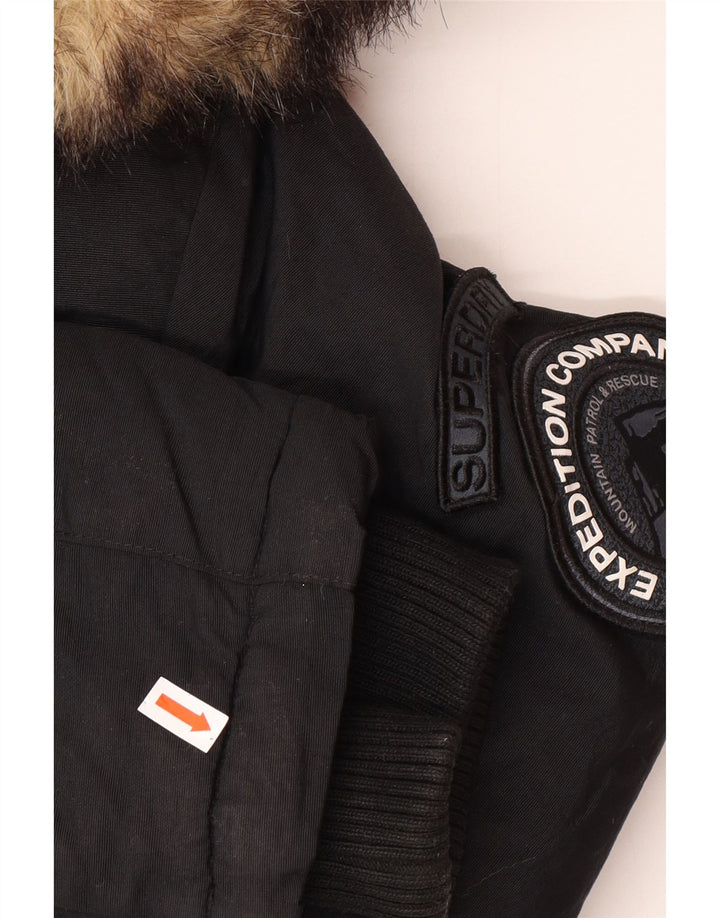 Superdry Parkajakke til kvinder UK 12 Medium Black Winter