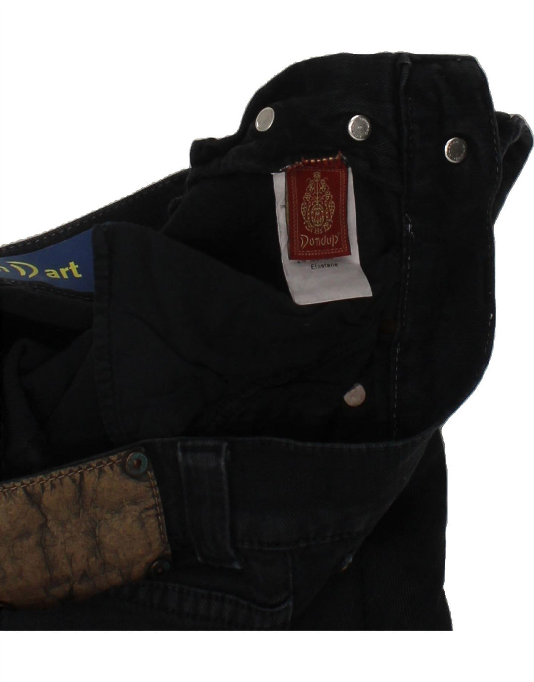 DONDUP Boys Denim Shorts 15-16 Years W28  Navy Blue Cotton Vintage Dondup and Second-Hand Dondup from Messina Hembry 