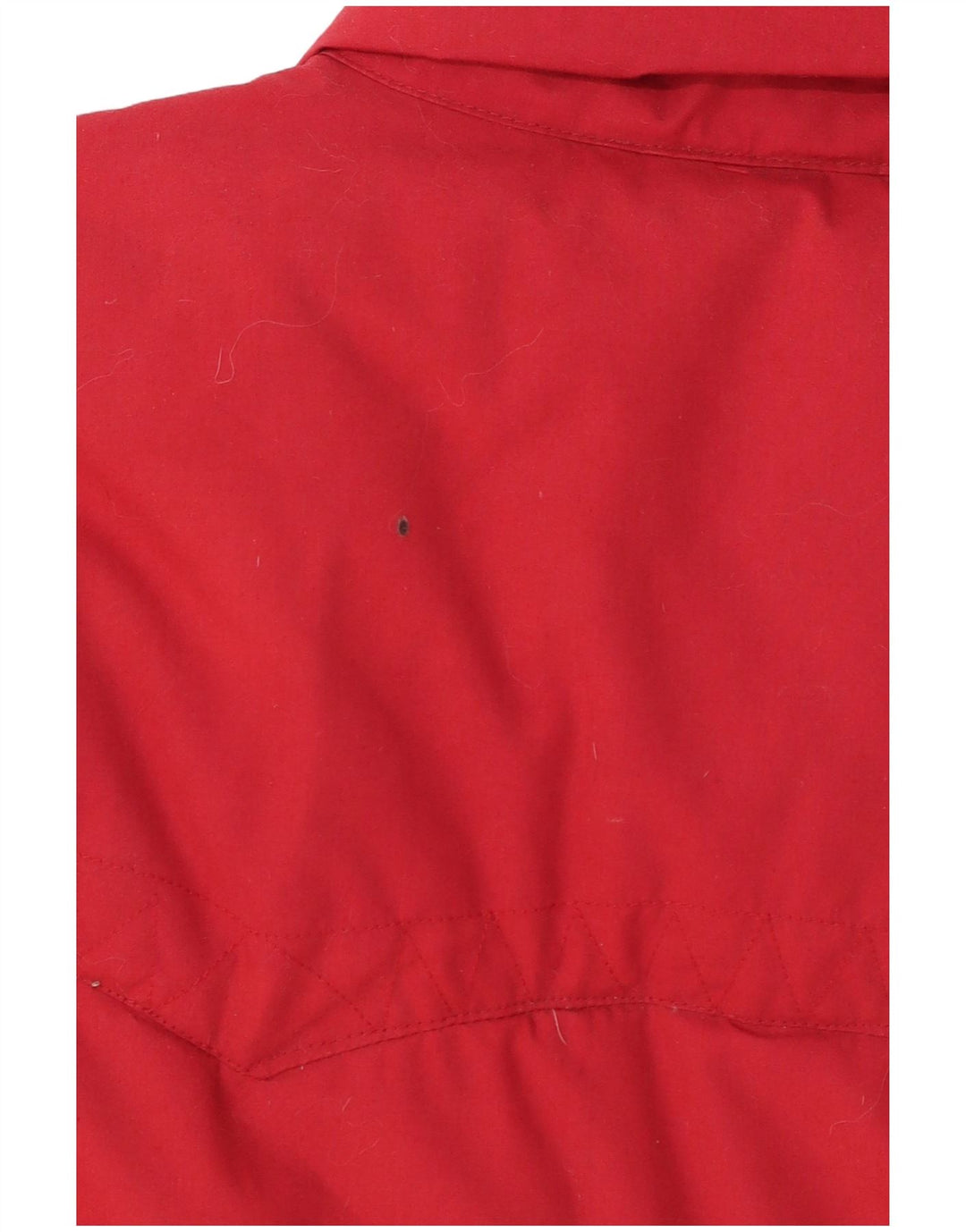 Vintage Polstret Gilet UK 40 Stor Rød Polyester til mænd