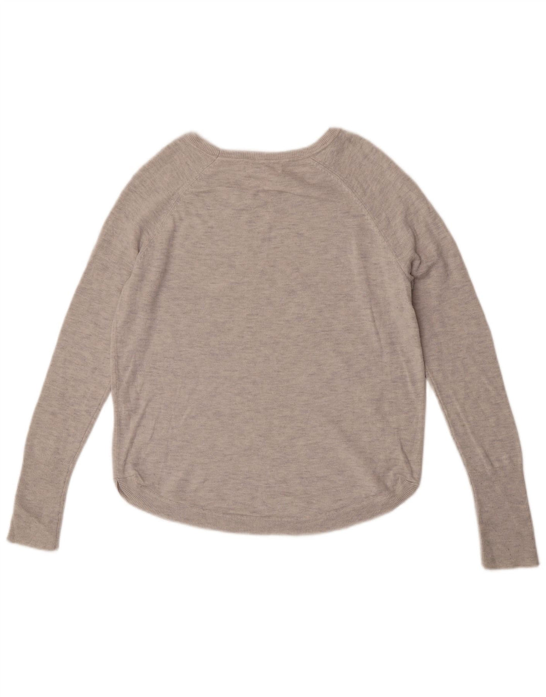 White Label Dame Boat Neck Jumper Sweater UK 10 Small Grey Flecked