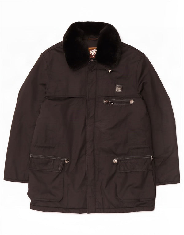 Piero Guidi Herre Utility Jacket UK 44 2XL Sort Bomuld