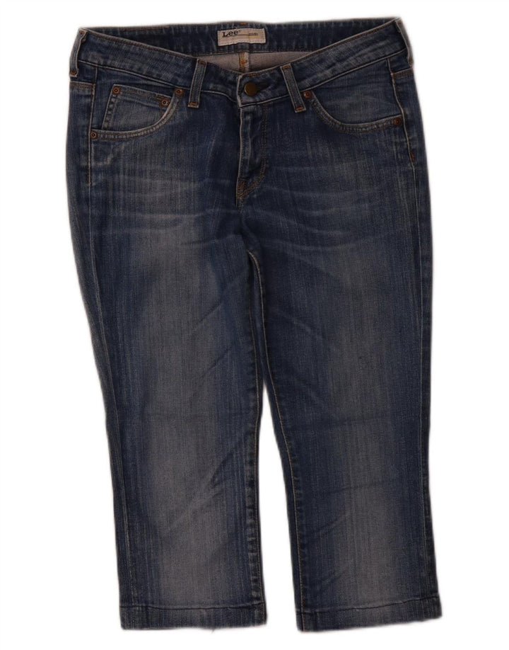 LEE Kvinder Norma Cropped Jeans W30 L19 Blå Bomuld
