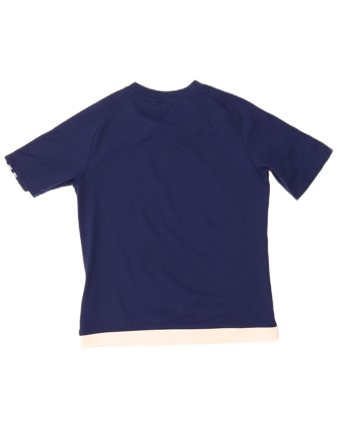 ADIDAS Boys Climalite T-Shirt Top 11-12 Years Navy Blue Polyester