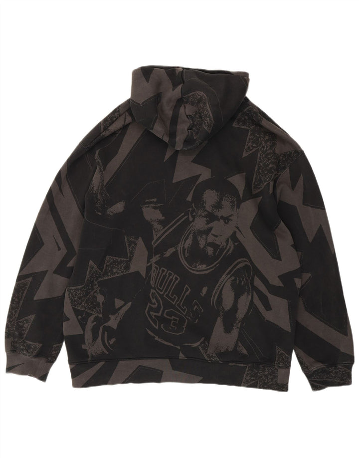 Jordan Grafisk hættetrøje til mænd, stor grå, geometrisk bomuld