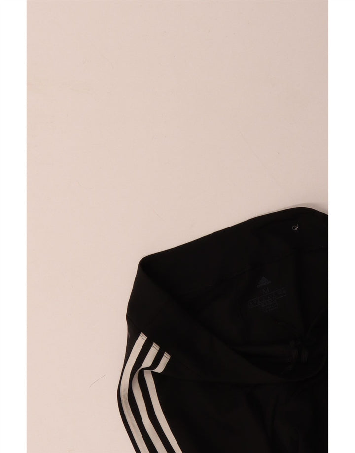 ADIDAS Womens Climalite Leggings UK 12/14 Medium Black Polyester