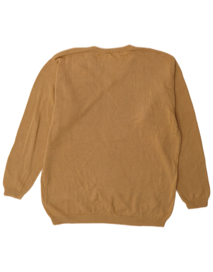 Fred Perry Herre V-hals sweater XL Beige Bomuld