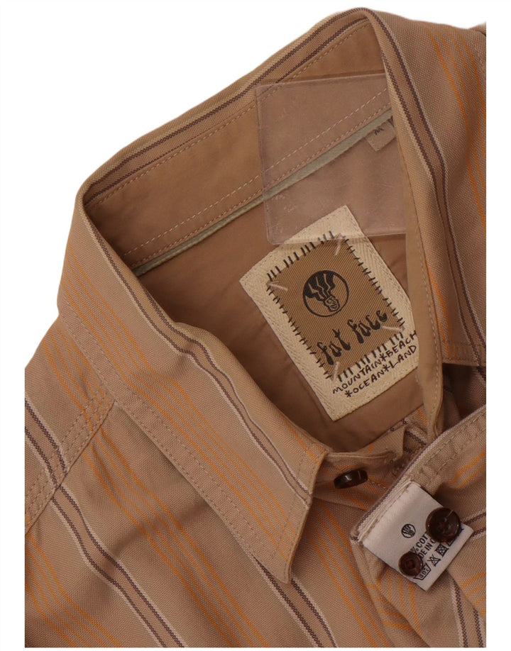 Fat Face Herreskjorte Medium Beige Stribet Bomuld