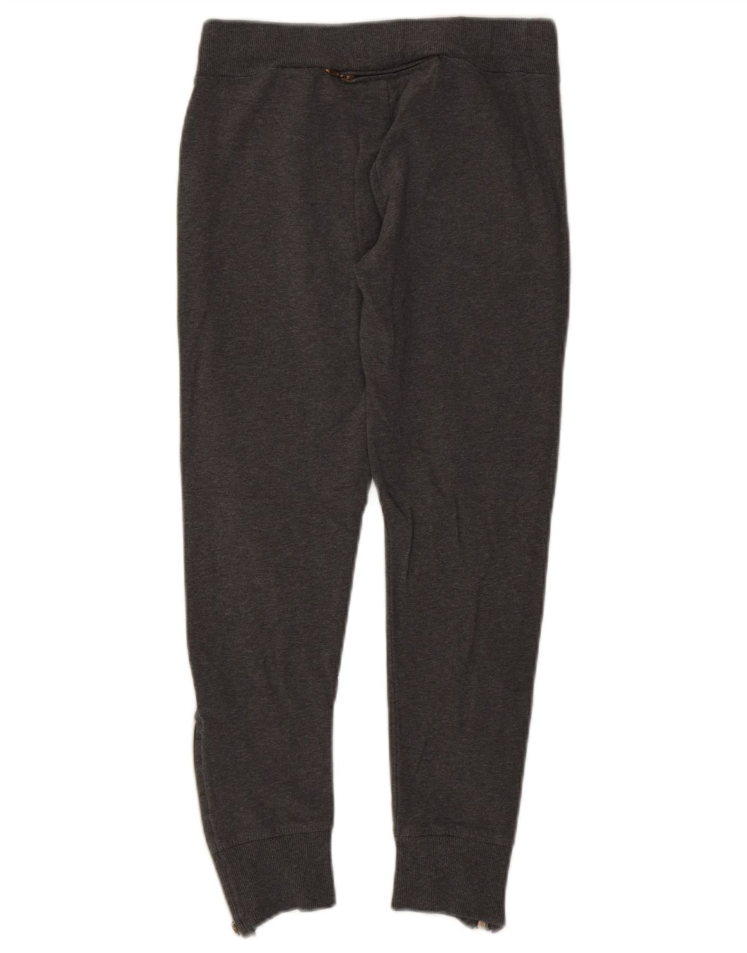 Champion Womens Crop Leggings UK 12 Medium Grey Flecked Bomuld