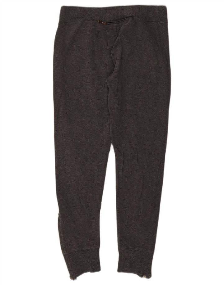 Champion Womens Crop Leggings UK 12 Medium Grey Flecked Bomuld