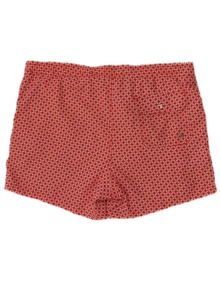 Massimo Dutti Herre badeshorts Medium Rød Geometrisk Polyester
