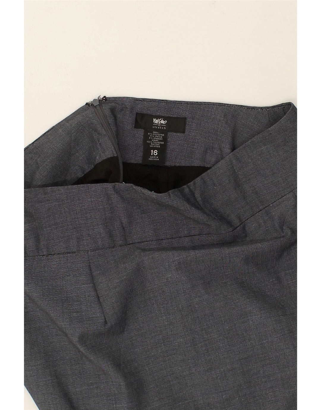 MOSSIMO Womens Pencil Skirt UK 16 Large W32  Grey Polyester | Vintage Mossimo | Thrift | Second-Hand Mossimo | Used Clothing | Messina Hembry 