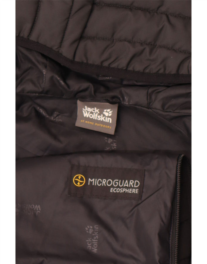 Jack Wolfskin Herre hættepolstret jakke UK 42 XL Sort