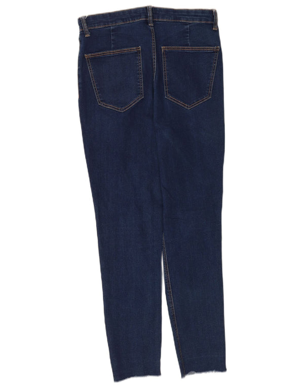 Zara Dame Skinny Jeans EU 42 Large W32 L26 Navy Blue