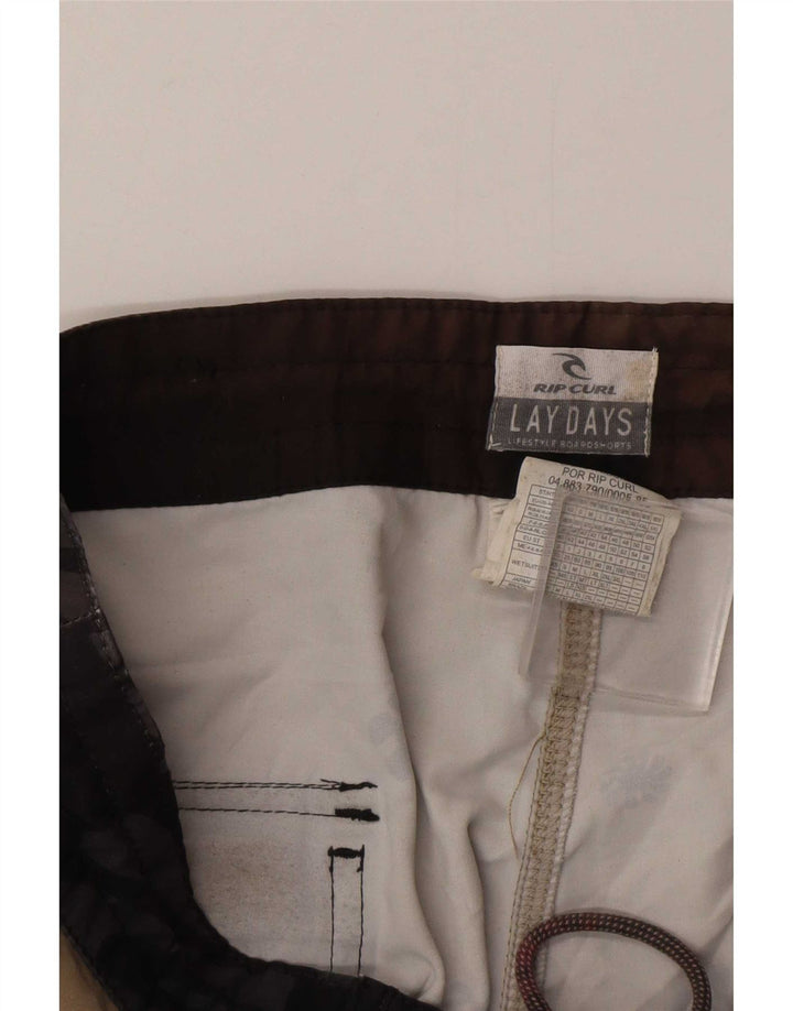 Rip Curl Badeshorts til mænd XS Beige Floral Polyester
