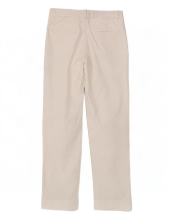 Marks & Spencer Dame Slim Chino Bukser UK 8 Small W28 L28 Hvid Bomuld