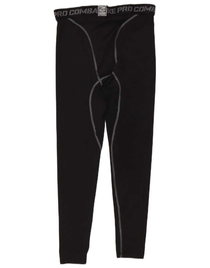 Nike Herre Dri Fit grafiske leggings store sorte polyester
