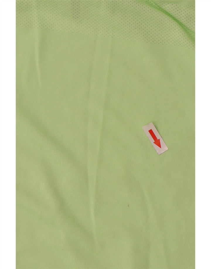 Adidas T-shirt top mellemgrøn polyester til mænd