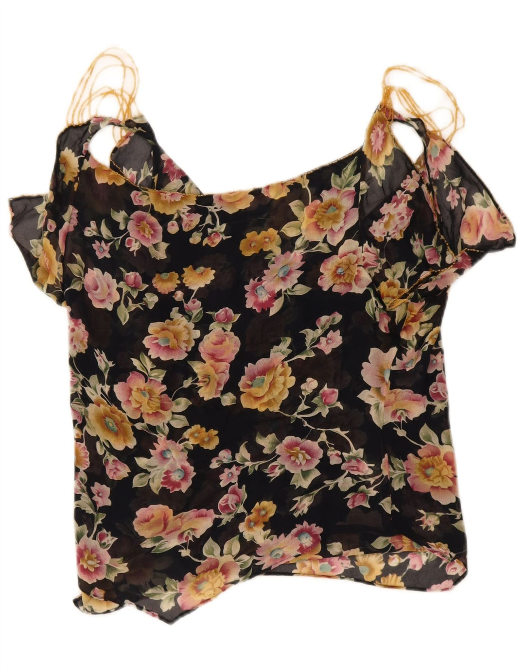 Luisa Spagnoli Dame Off Shoulder Bluse Top IT 44 Medium Black Floral