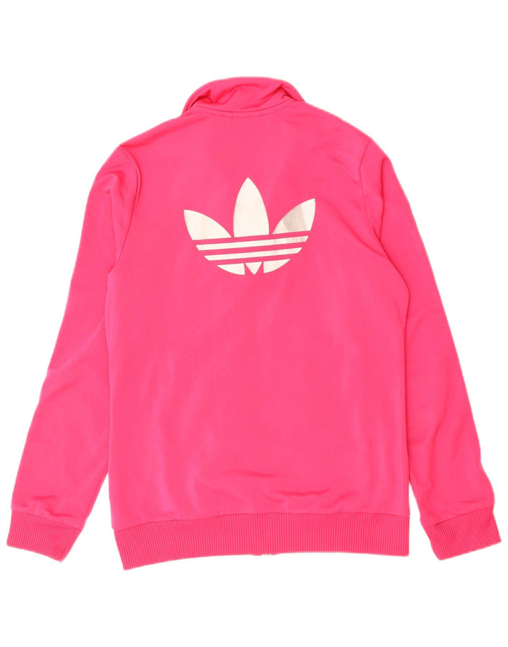Adidas piger grafisk træningsdragt topjakke 14-15 år Pink Polyester
