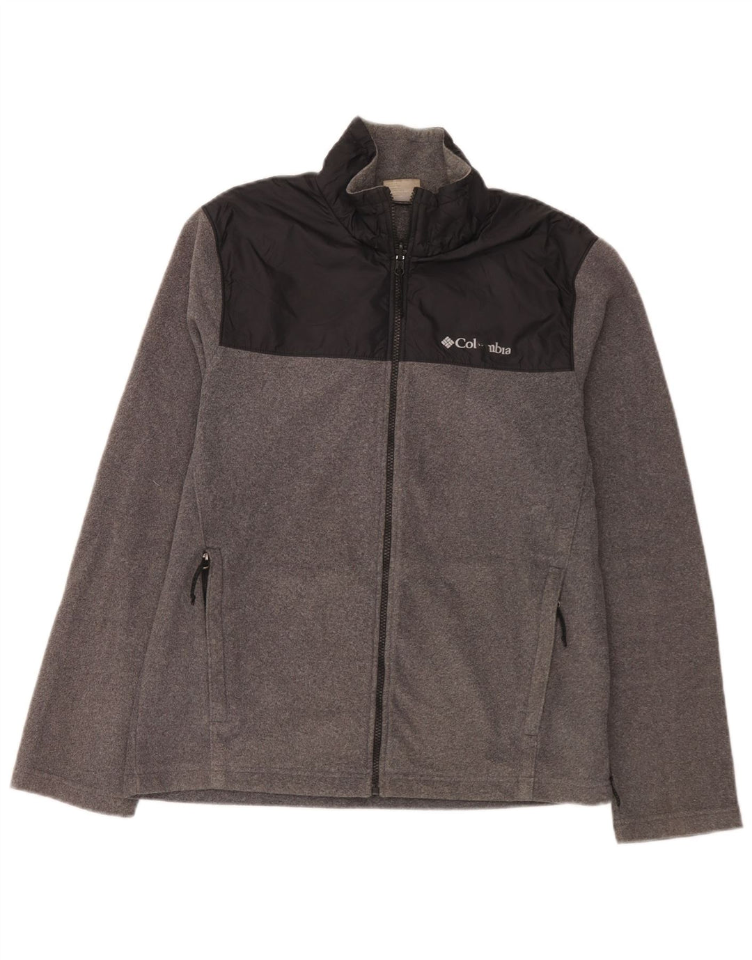 Columbia Herre fleecejakke UK 38 Medium Grey Colourblock Polyester