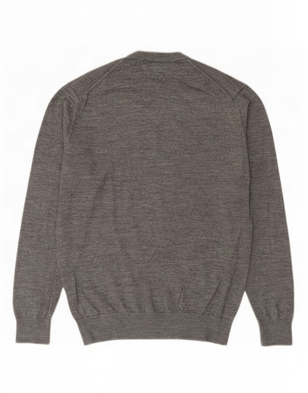 Zara Herre Crew Neck Jumper Sweater Medium Grey Flecked Acryl