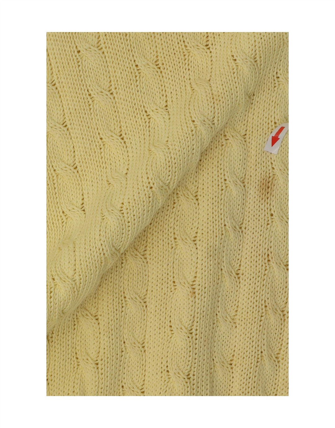 Benetton Herre Boat Neck Jumper Sweater IT 50 Medium Gul Bomuld