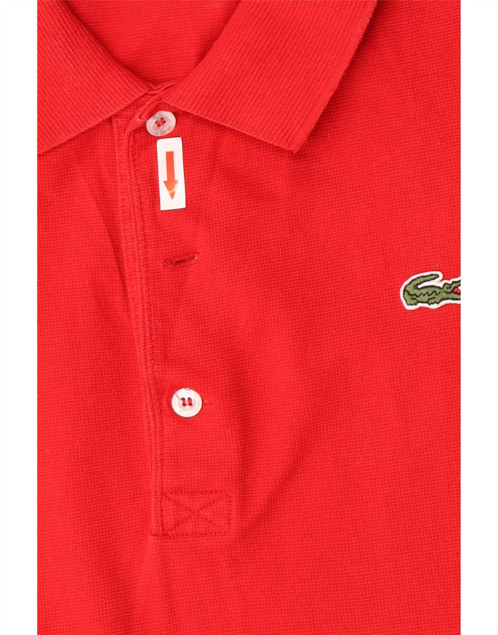Lacoste Slim Fit Polo Shirt til mænd Størrelse 4 Medium Rød