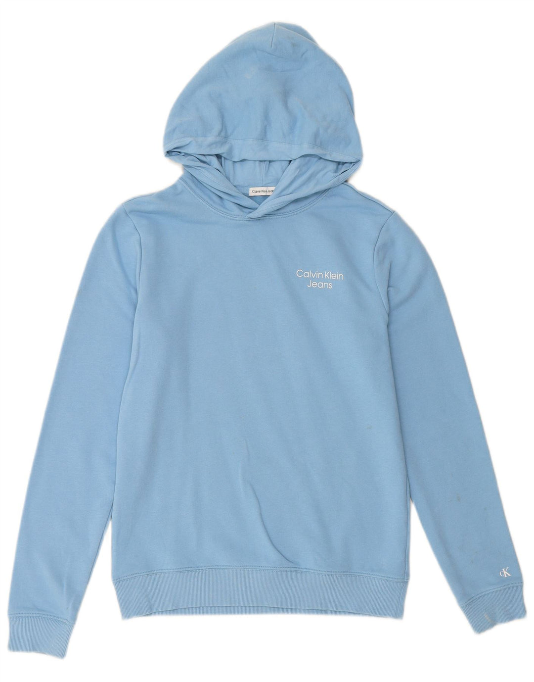 CALVIN KLEIN JEANS Hættetrøje til drenge 15-16 år blå bomuld
