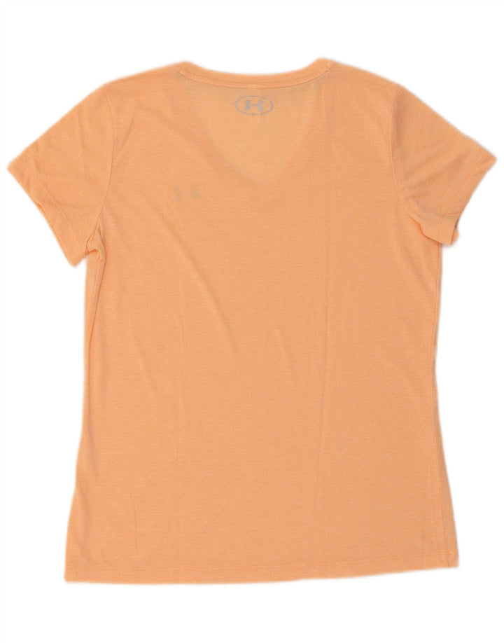Under Armour Dame T-Shirt Top UK 12 Medium Orange