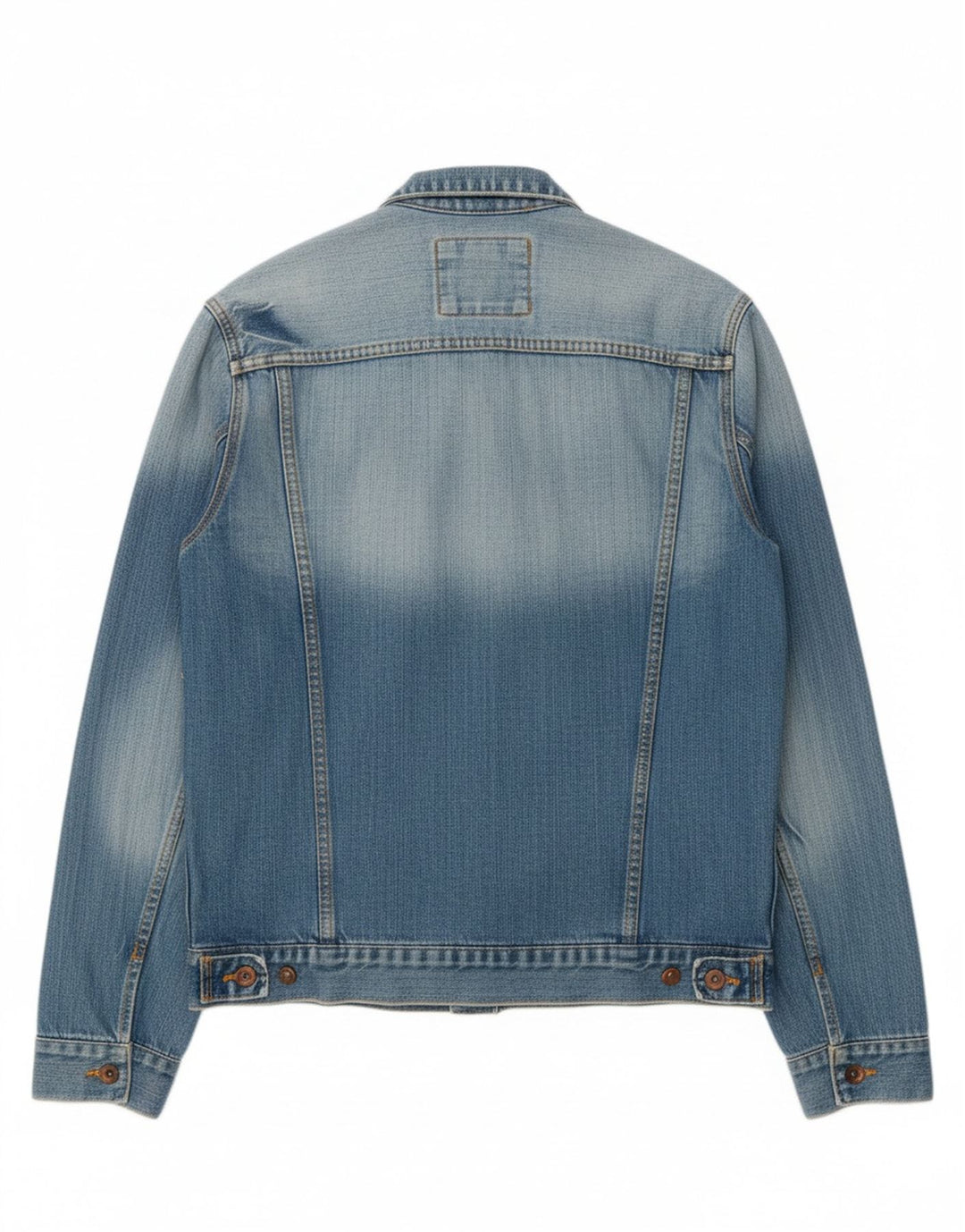 VINTAGE Mens Denim Jacket UK 40 Large Blue Cotton Vintage Vintage and Second-Hand Vintage from Messina Hembry 