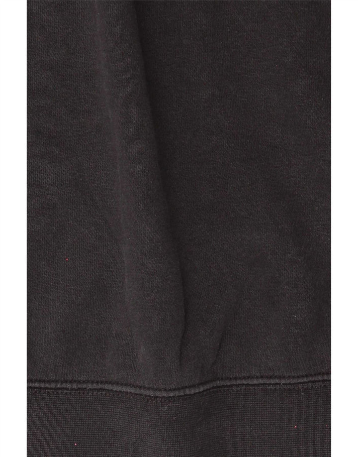 Nike Dame 1/4 Zip Oversized Sweatshirt Jumper UK 10 Lille sort bomuld