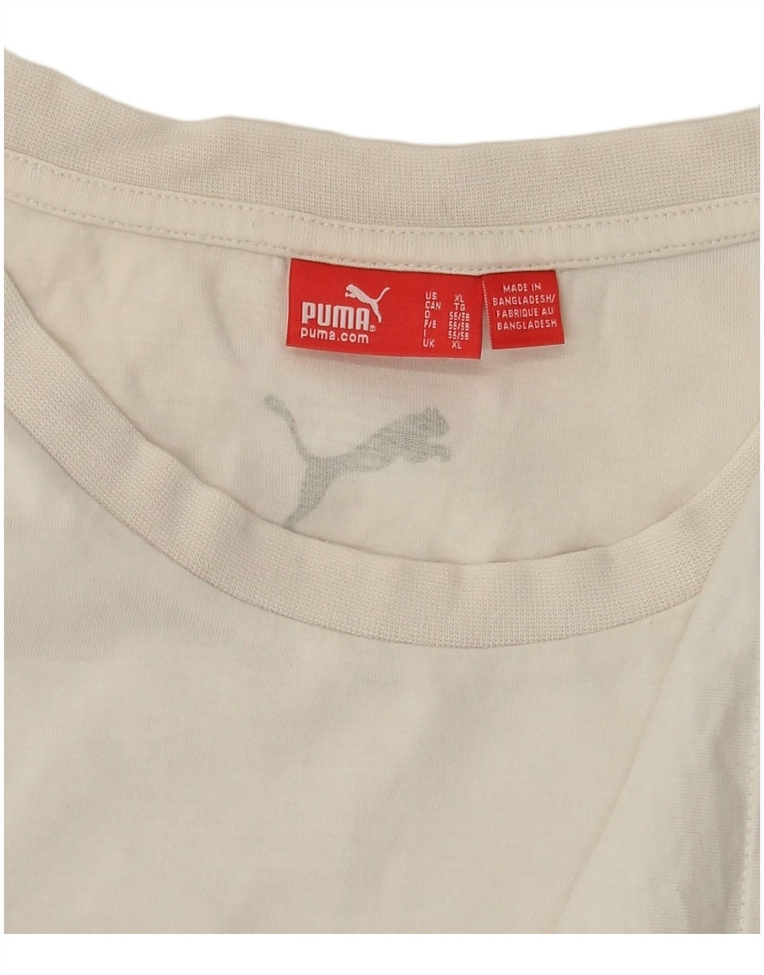 Puma Herre Grafisk Top Langærmet XL Hvid