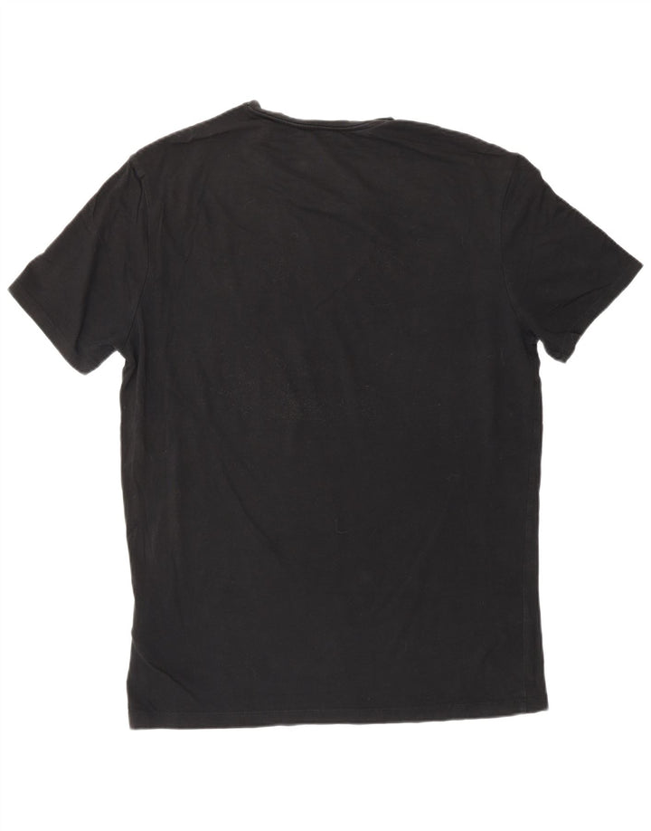 Guess Herre T-Shirt Top Stor Sort Bomuld