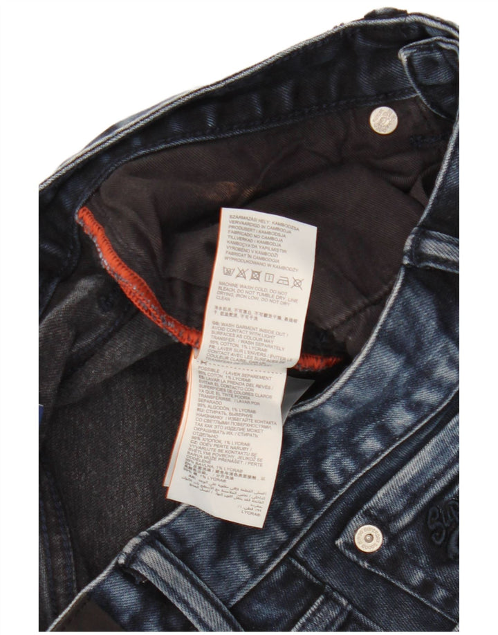 Superdry denimshorts til mænd W32 Medium marineblå bomuld