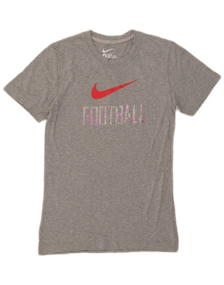 Nike Herre Slim Fit Grafisk T-Shirt Top Lille Grå Flecked