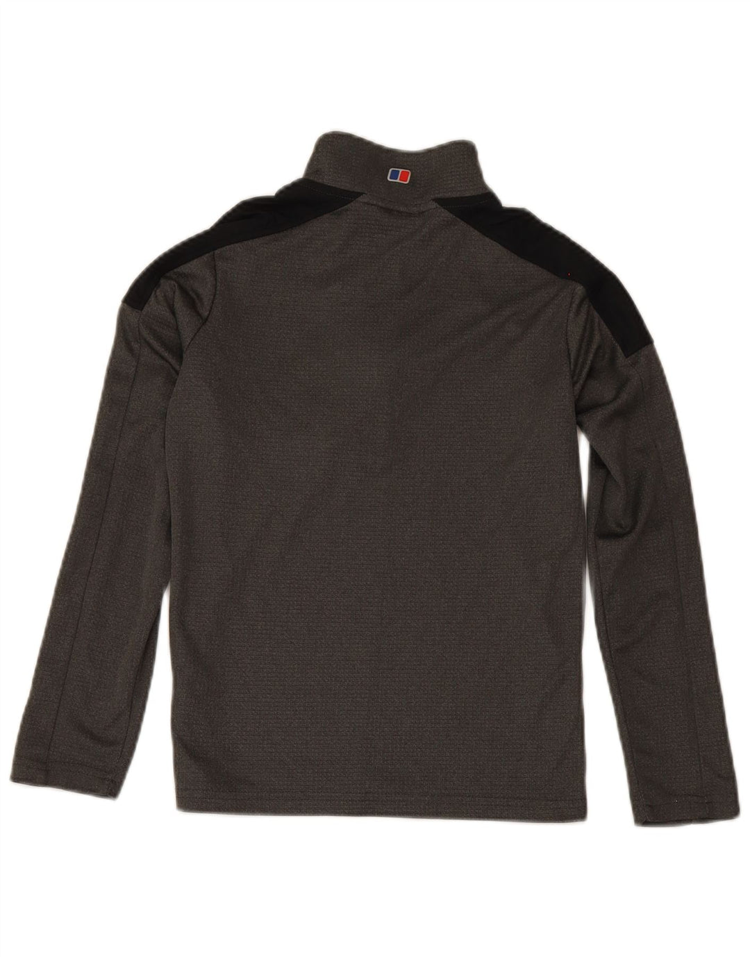Berghaus Boys Pullover med lynlås-hals træningsdragt Top 11-12 år Grå Colourblock