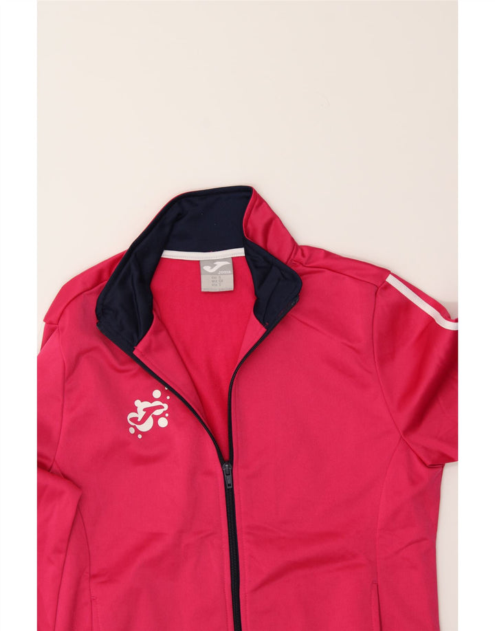 JOMA Womens Tracksuit Top Jacket UK 10 Small Pink Polyester Vintage Joma and Second-Hand Joma from Messina Hembry 