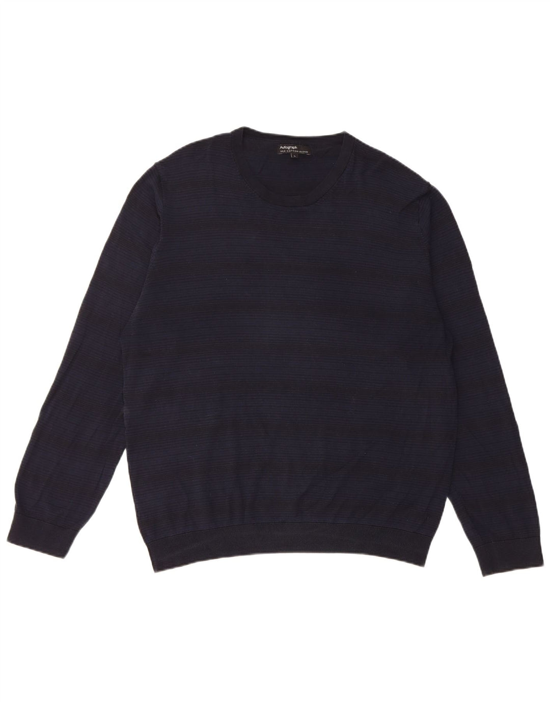 Marks & Spencer Herre Autograph Crew Neck Jumper Sweater Large Navy Blue