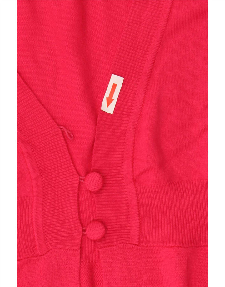 Marks & Spencer Dame Cardigan Sweater UK 8 Small Pink Viscose