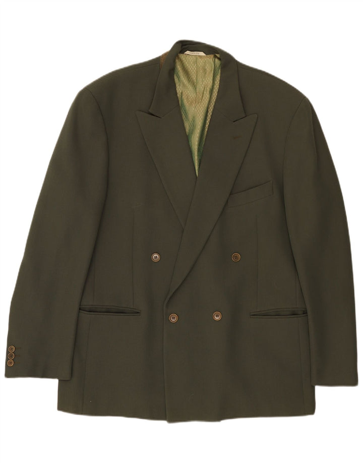 Mille Miglia Herre Double Breasted Blazer Jacket UK 40 Large Green